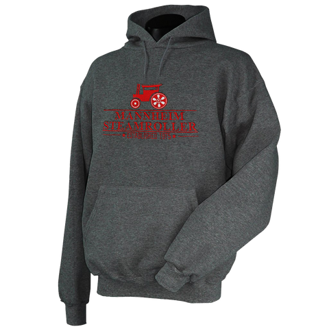 Hoodie Grey / Red Logo