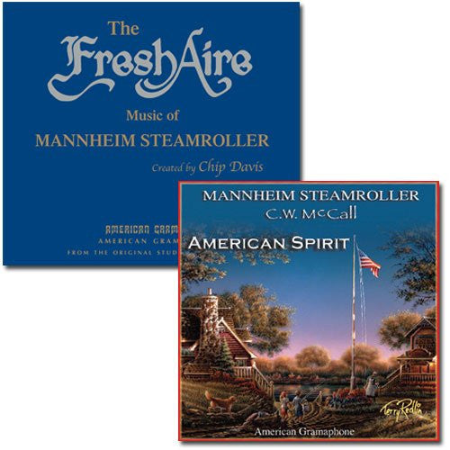 The Fresh Aire Music of Mannheim Steamroller & American Spirit CD Bundle